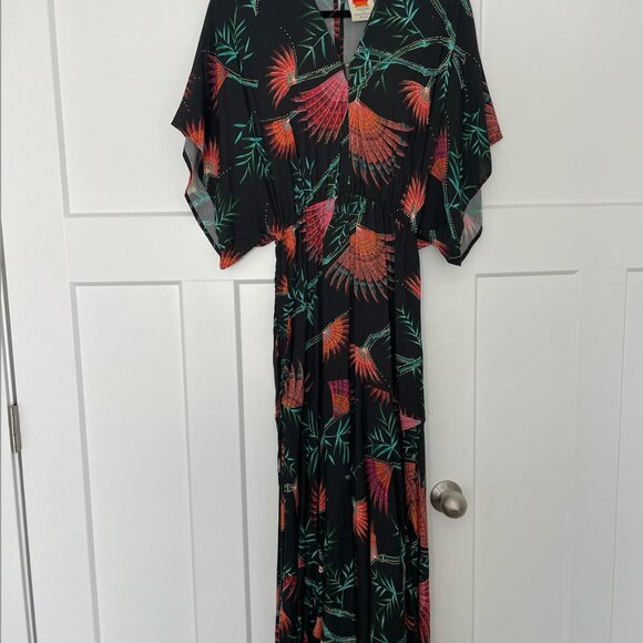 Farm Rio- Multi Colored Palm Dress - Picture 3 of 6
